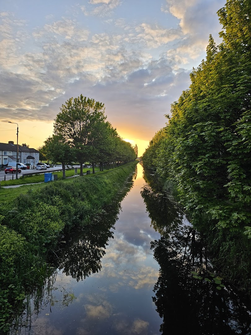 Grand Canal Walkway in Dublin